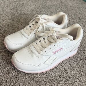 Reebok Classic White and Pink Shoes